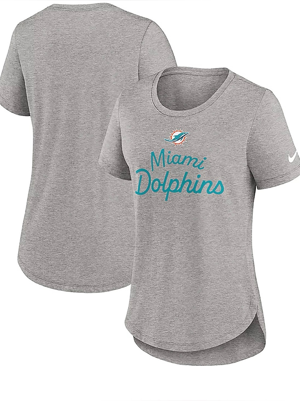 The Nike Tee Tri-blend NFL Women’s Miami Dolphins Football T-Shirt  NWT Small